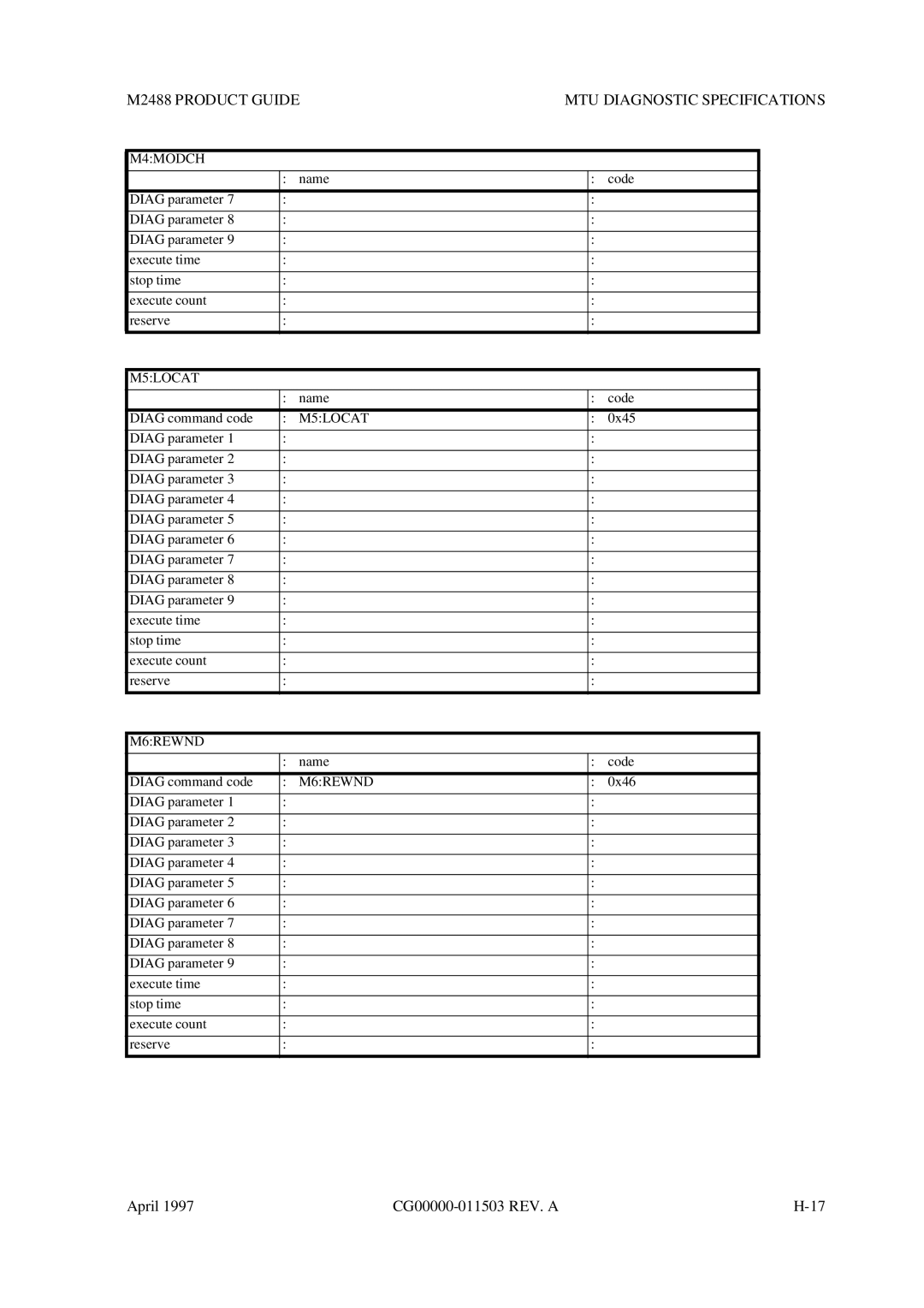 Fujitsu M2488 manual M5LOCAT 