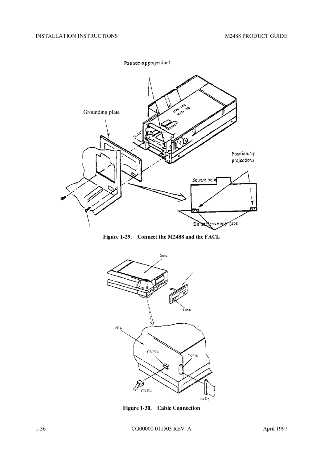 Fujitsu manual Connect the M2488 and the Facl 