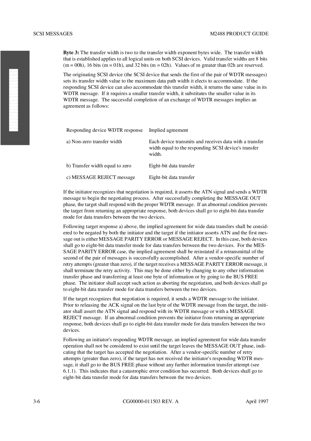 Fujitsu manual Scsi Messages M2488 Product Guide 