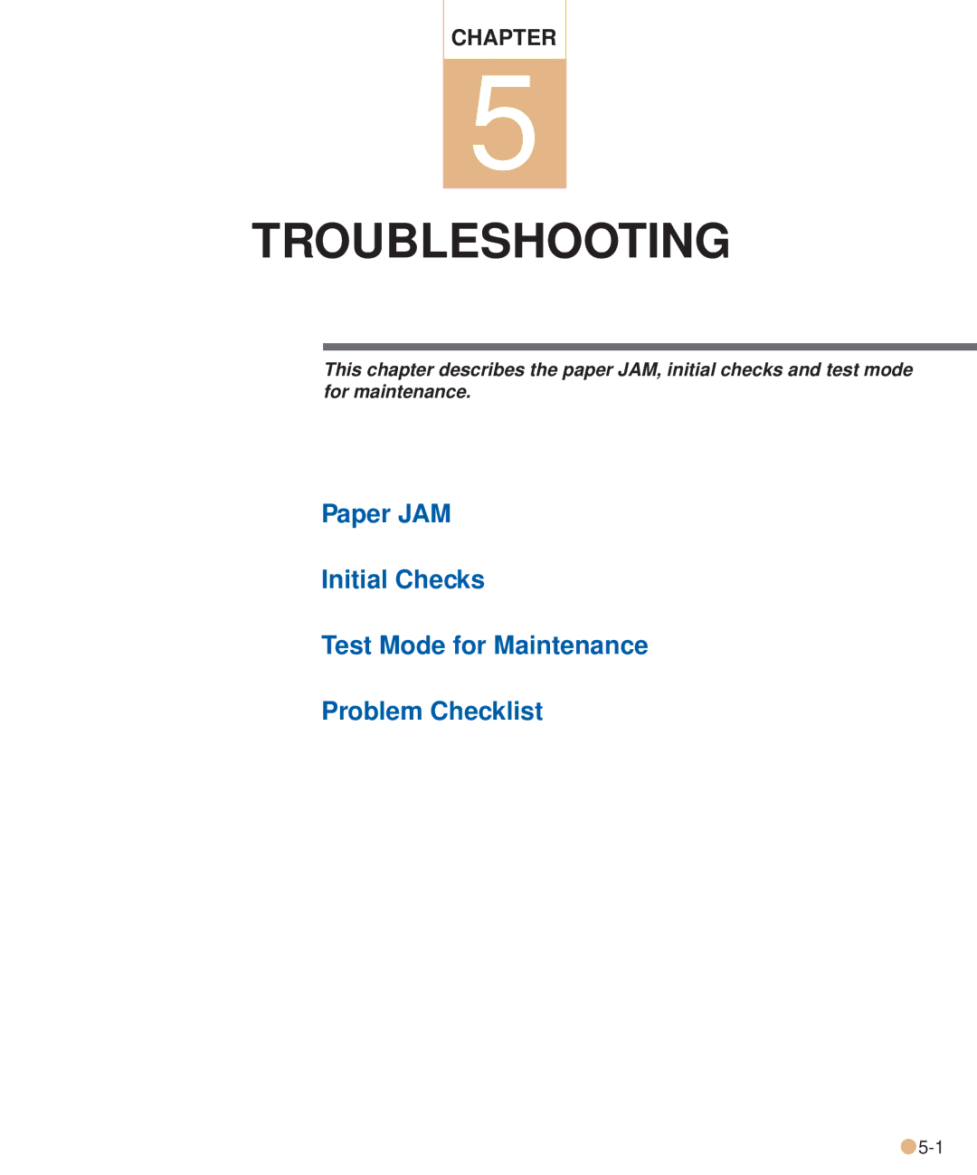 Fujitsu M3093DE/DG manual Troubleshooting 