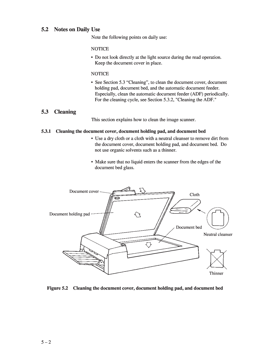 Fujitsu M3093GX, M3093EX manual Notes on Daily Use, Cleaning 