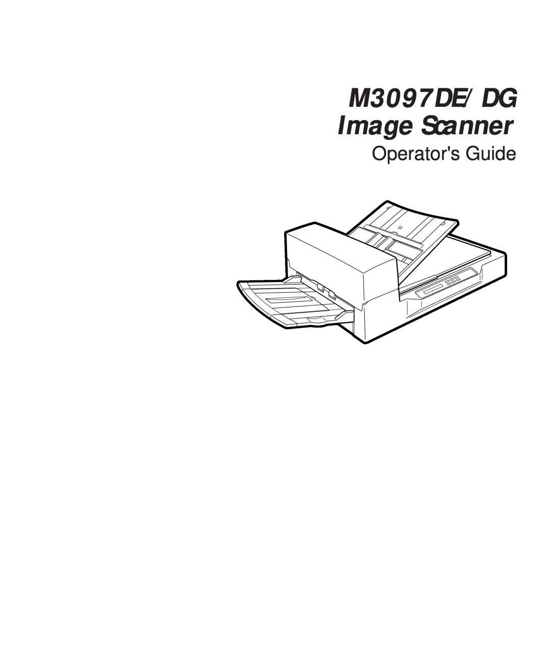 Fujitsu M3097DG manual M3097DE/DG Image Scanner, Operators Guide 