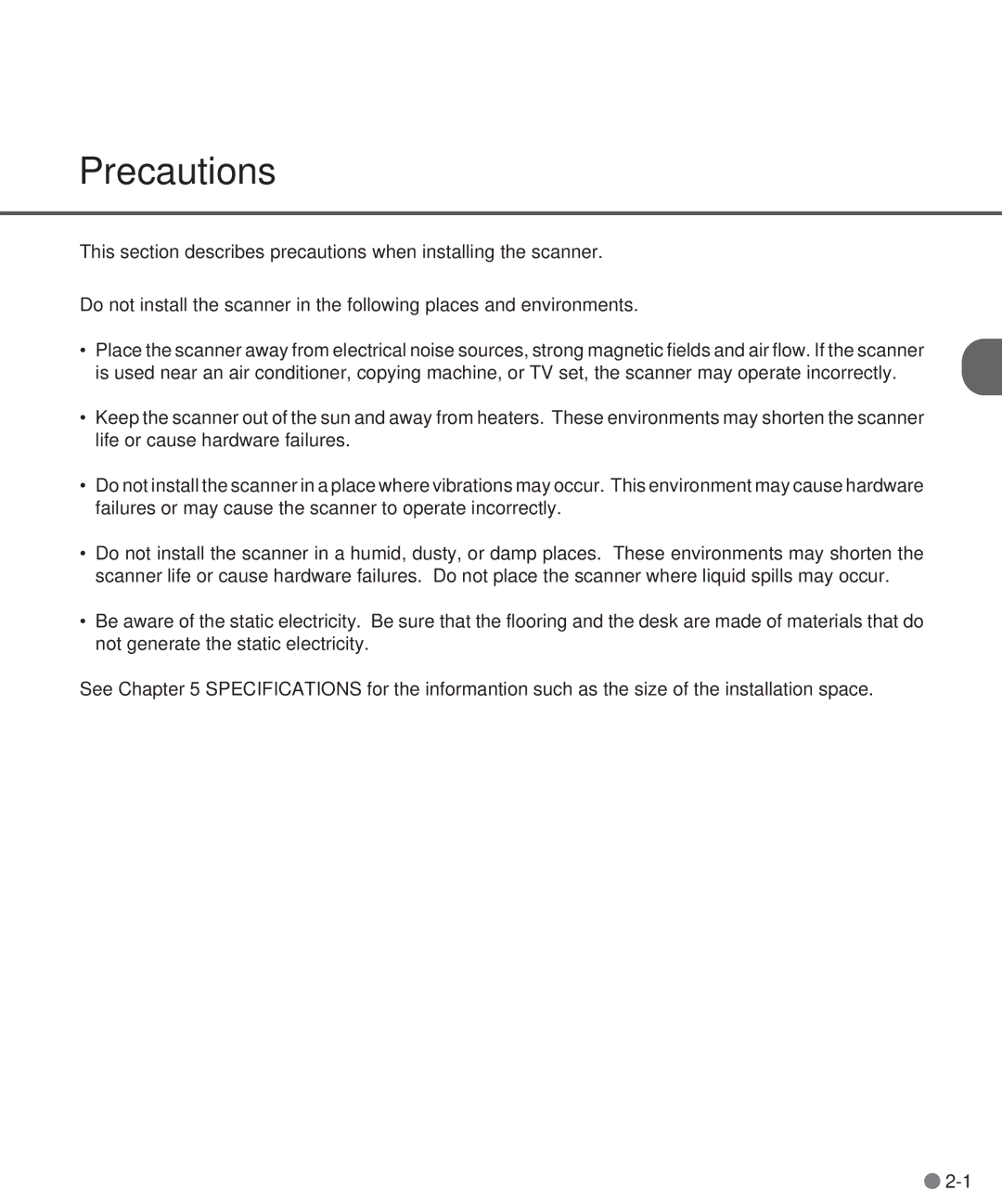 Fujitsu M3097DG, M3097DE manual Precautions 