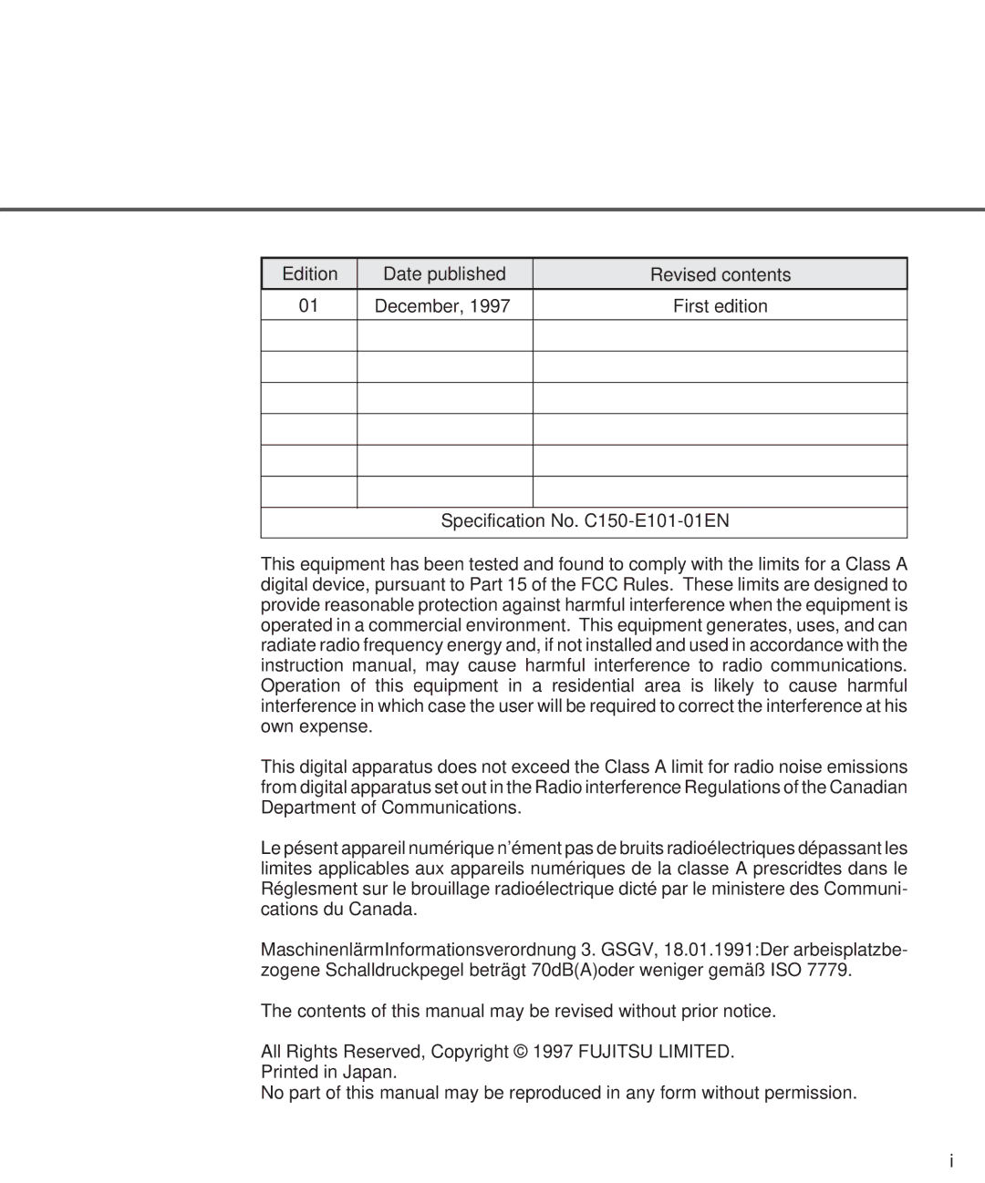 Fujitsu M3097DE, M3097DG manual 