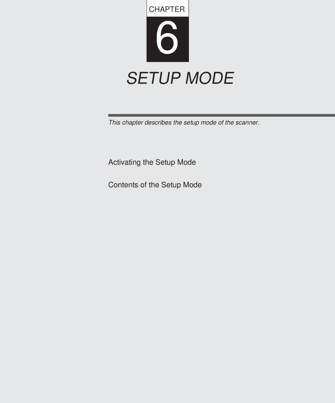 Fujitsu M3097DE, M3097DG manual Setup Mode 