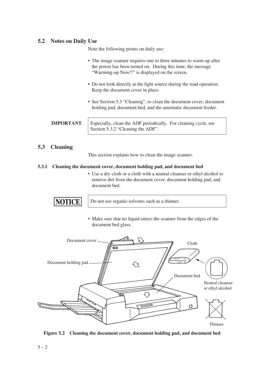 Fujitsu M3097G+, M3097E+ manual Cleaning 