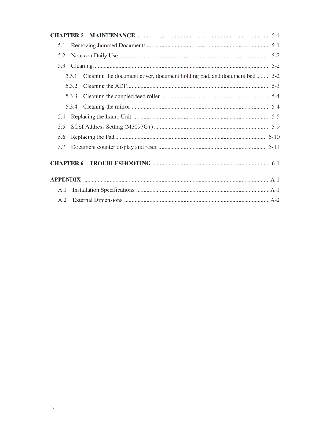 Fujitsu M3097G+, M3097E+ manual Appendix 