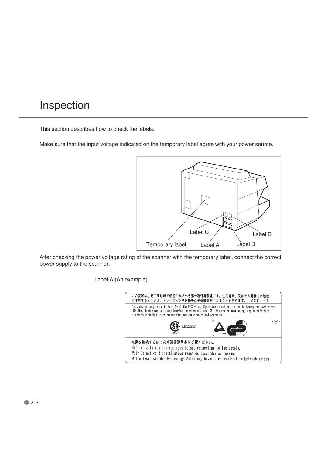 Fujitsu M3099EX, M3099GX, M3099GH, M3099EH manual Inspection 