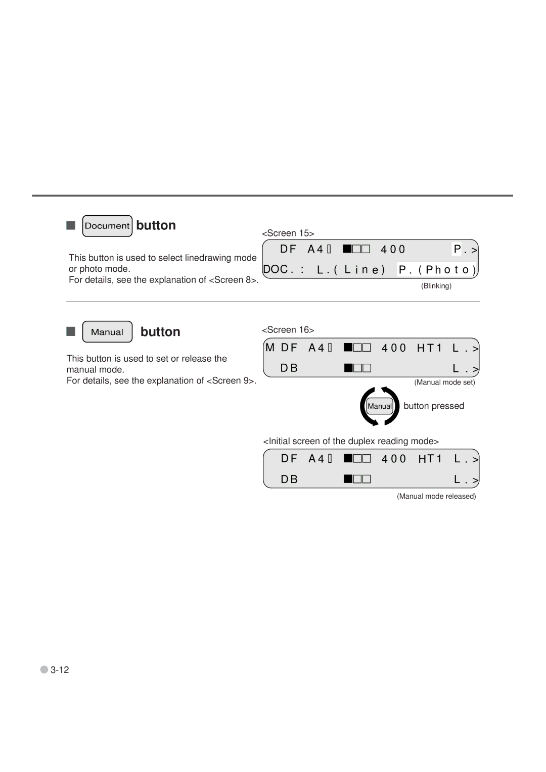 Fujitsu M3099EH, M3099GX, M3099GH, M3099EX manual Button, DOC N e H o t o, F a 0 H T 1 L 