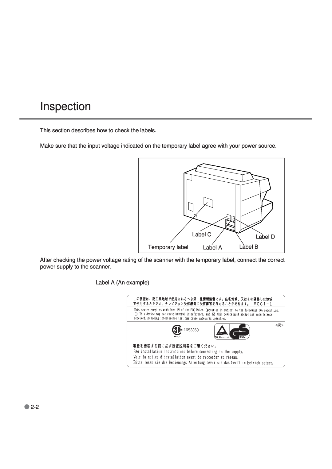Fujitsu M3099EX, M3099GX, M3099GH, M3099EH manual Inspection 