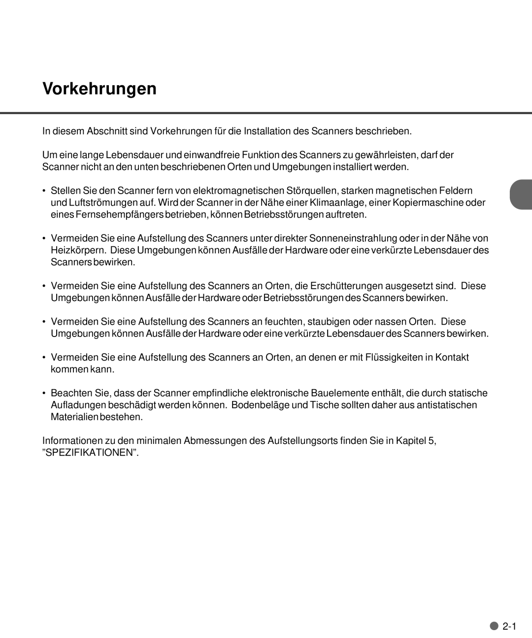 Fujitsu M4097D manual Vorkehrungen 