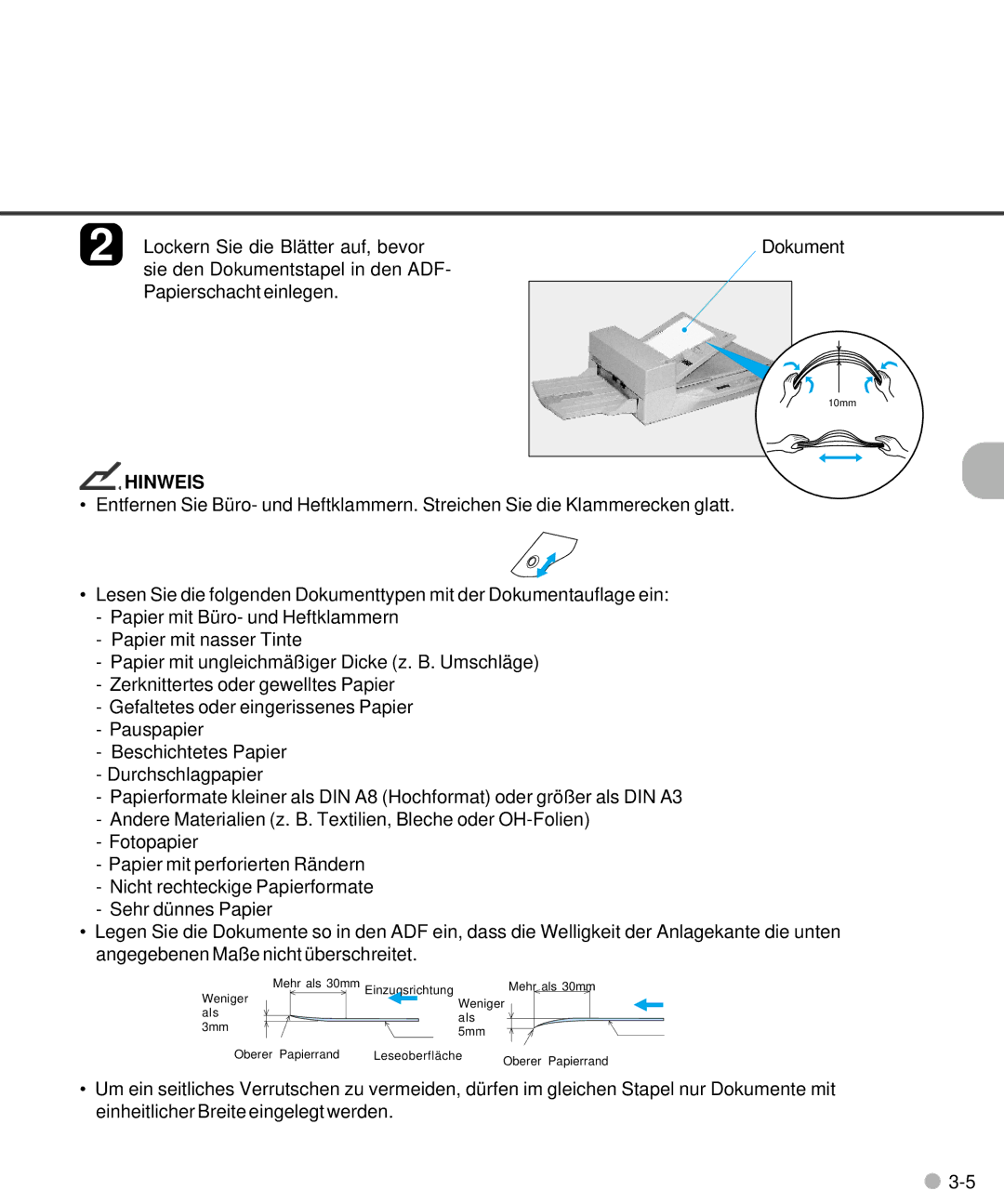 Fujitsu M4097D manual 10mm 