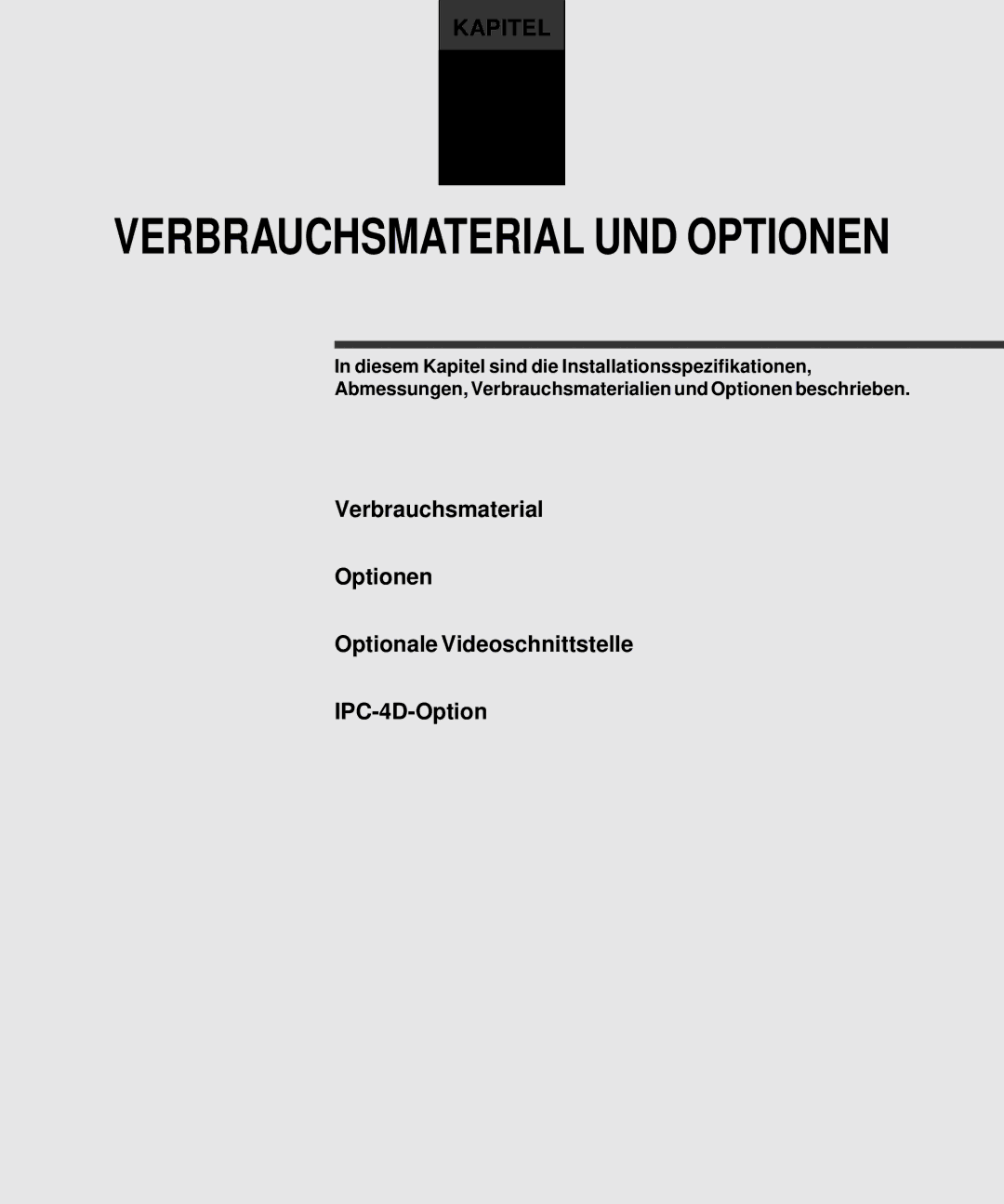 Fujitsu M4097D manual Verbrauchsmaterial UND Optionen 