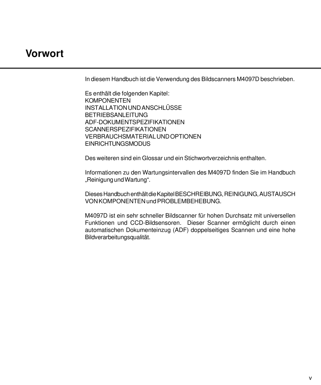 Fujitsu M4097D manual Vorwort 