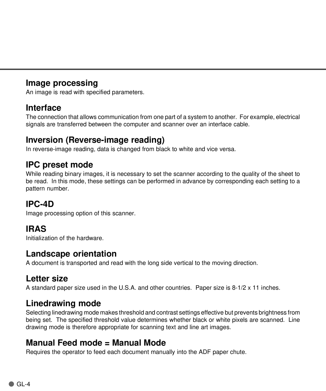 Fujitsu M4097D manual IPC-4D 