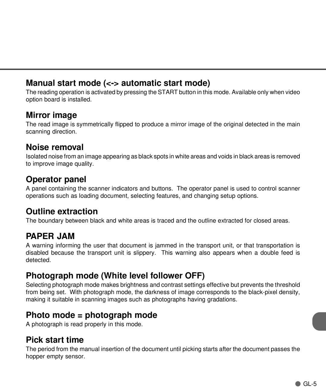 Fujitsu M4097D manual Paper JAM 