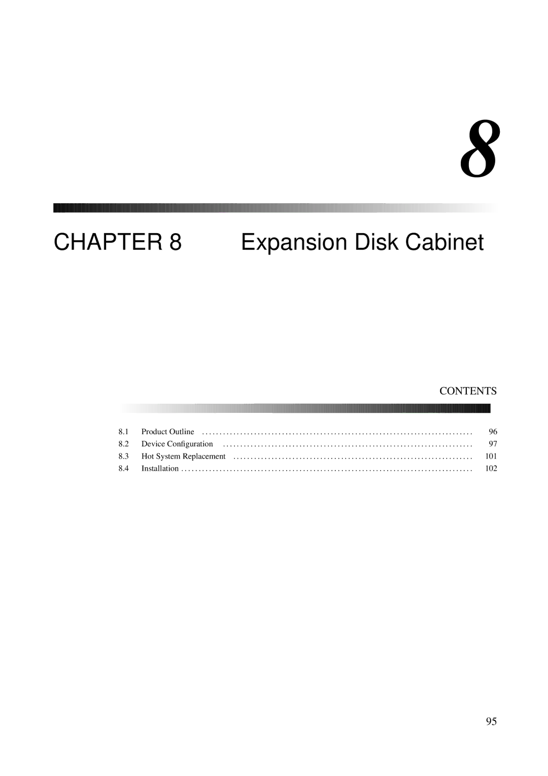 Fujitsu M200R, M600R, GranPower7000 (GP 7000F), M400R, M400A manual Expansion Disk Cabinet 