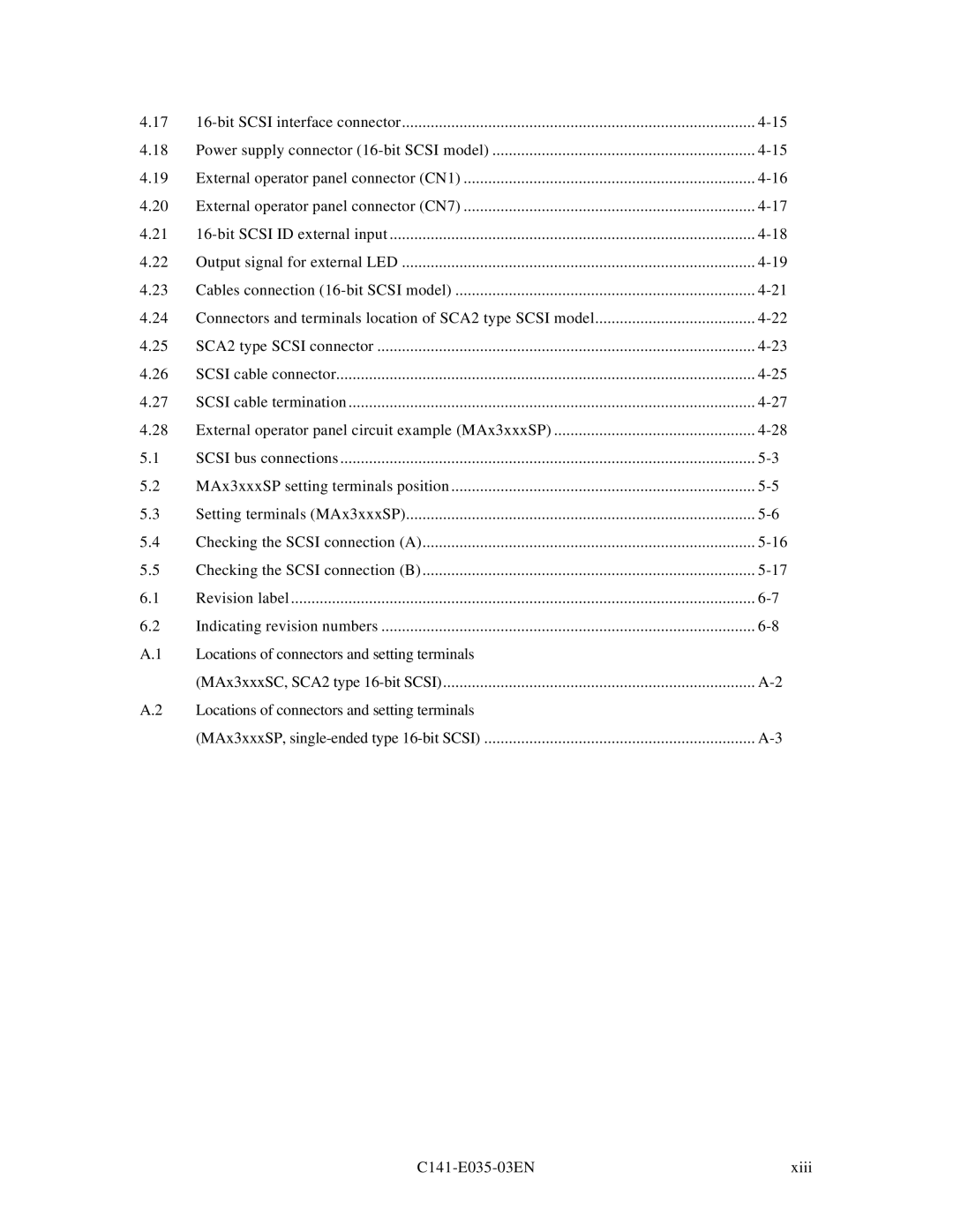 Fujitsu MAA3182, MAC3045, MAB3045, MAB3091, MAC3091 manual 