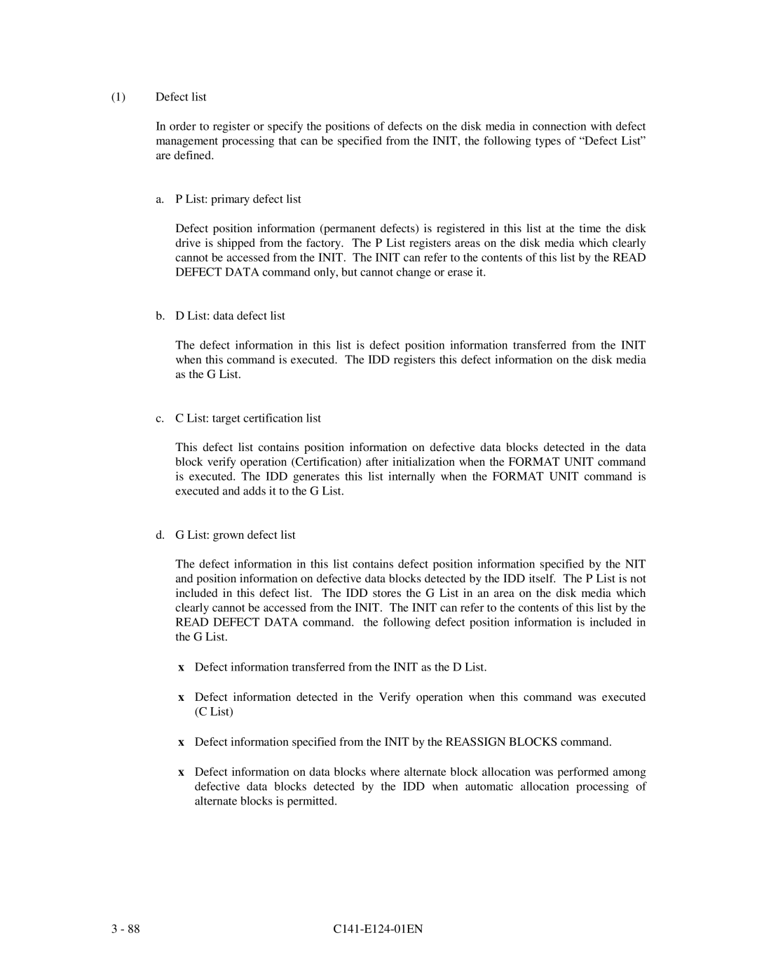 Fujitsu MAN3184, MAN3367, MAN3735 SERIES DISK DRIVES specifications 