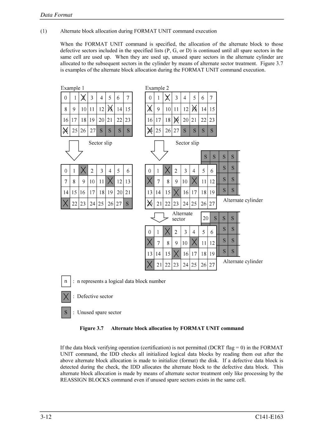 Fujitsu MAP3147FC, MAP3735FC manual Alternate block allocation by Format Unit command 