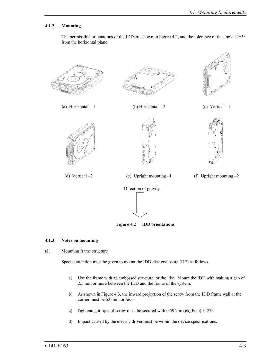 Fujitsu MAP3735FC, MAP3147FC manual Mounting Requirements 