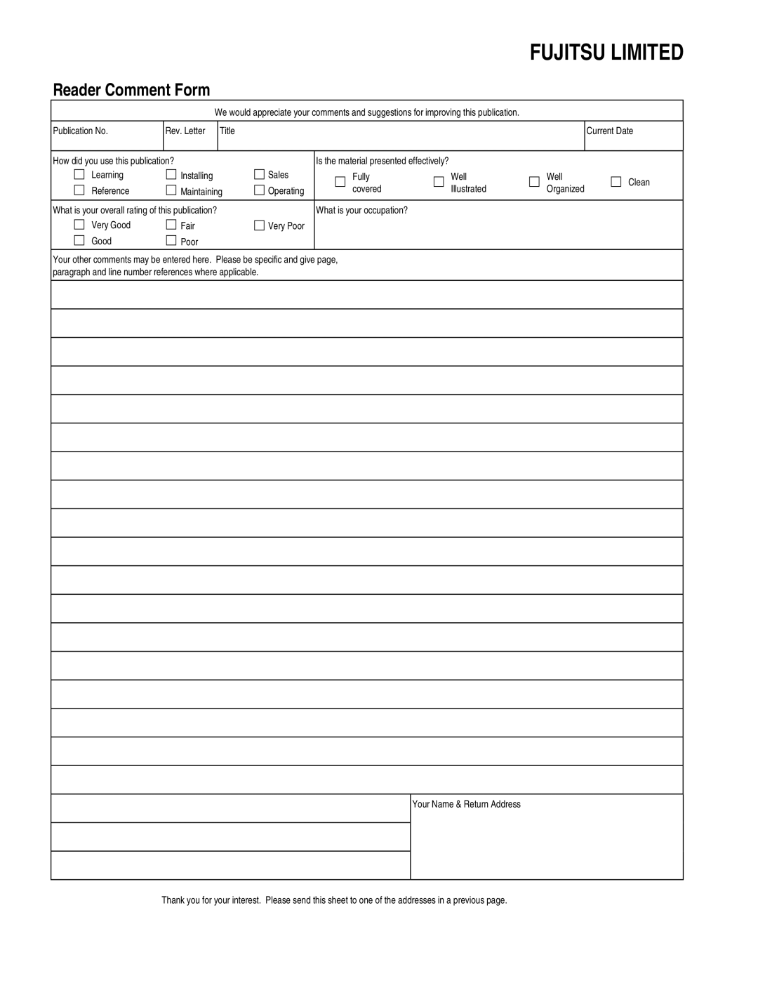 Fujitsu MAP3147NC/NP, MAP3735NC/NP, MAP3367NC/NP manual Fujitsu Limited 