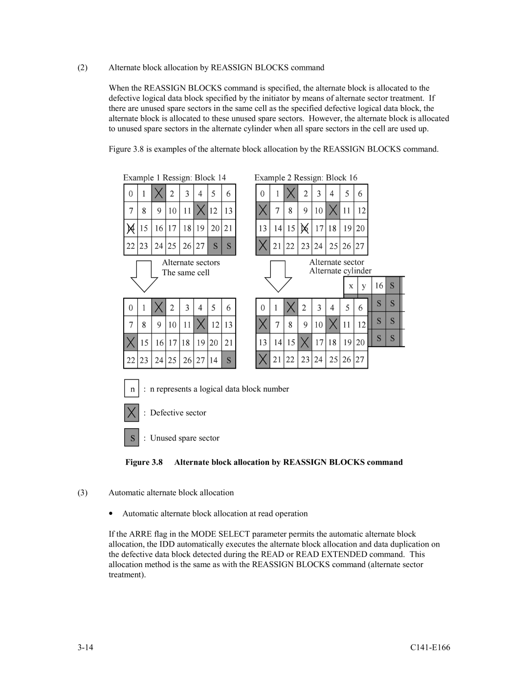 Fujitsu MAP3367NC/NP, MAP3147NC/NP, MAP3735NC/NP manual Alternate block allocation by Reassign Blocks command 