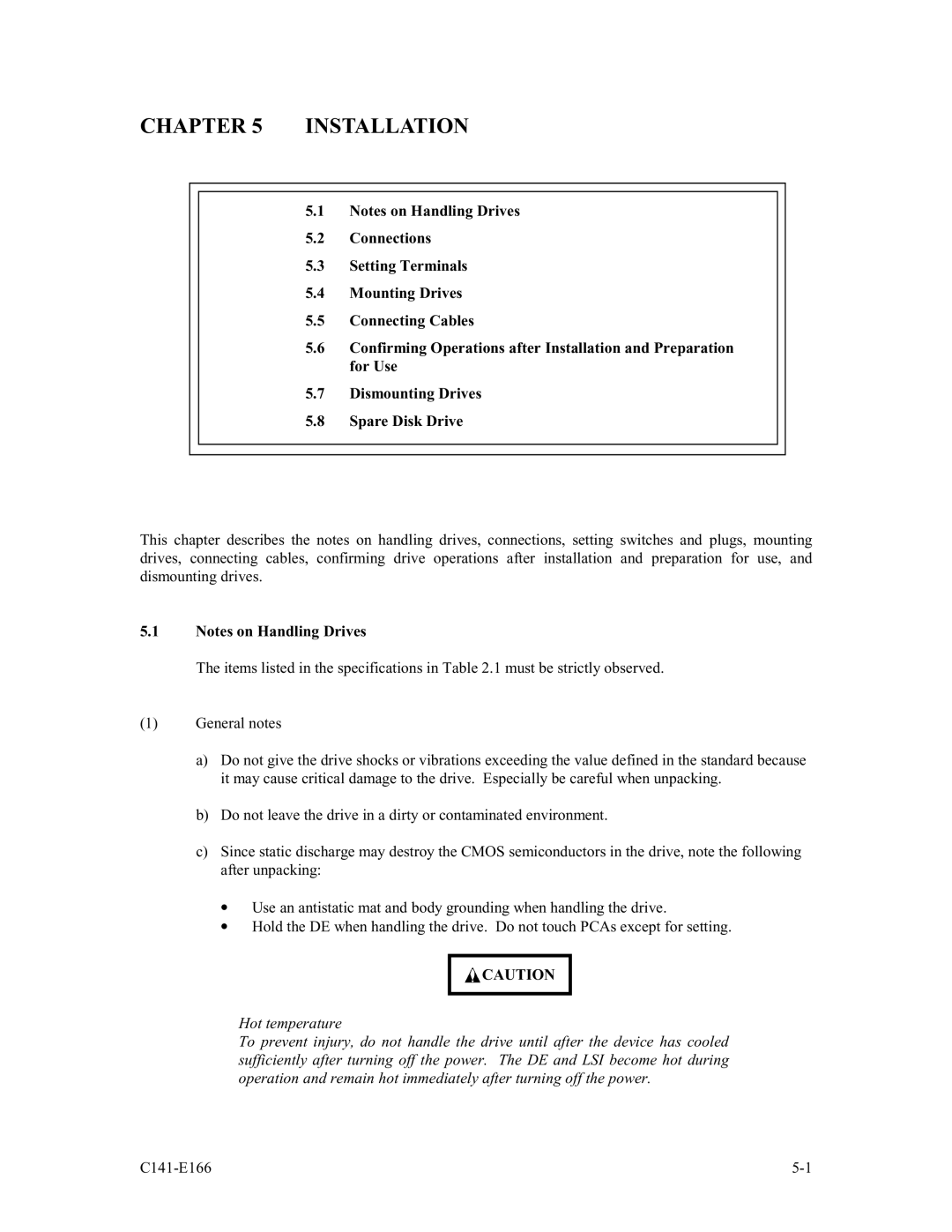 Fujitsu MAP3147NC/NP, MAP3735NC/NP, MAP3367NC/NP manual Installation 