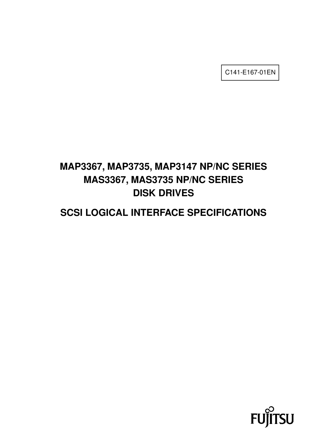 Fujitsu MAS3735, MAS3367 specifications MAP3367, MAP3735, MAP3147 NP/NC Series 