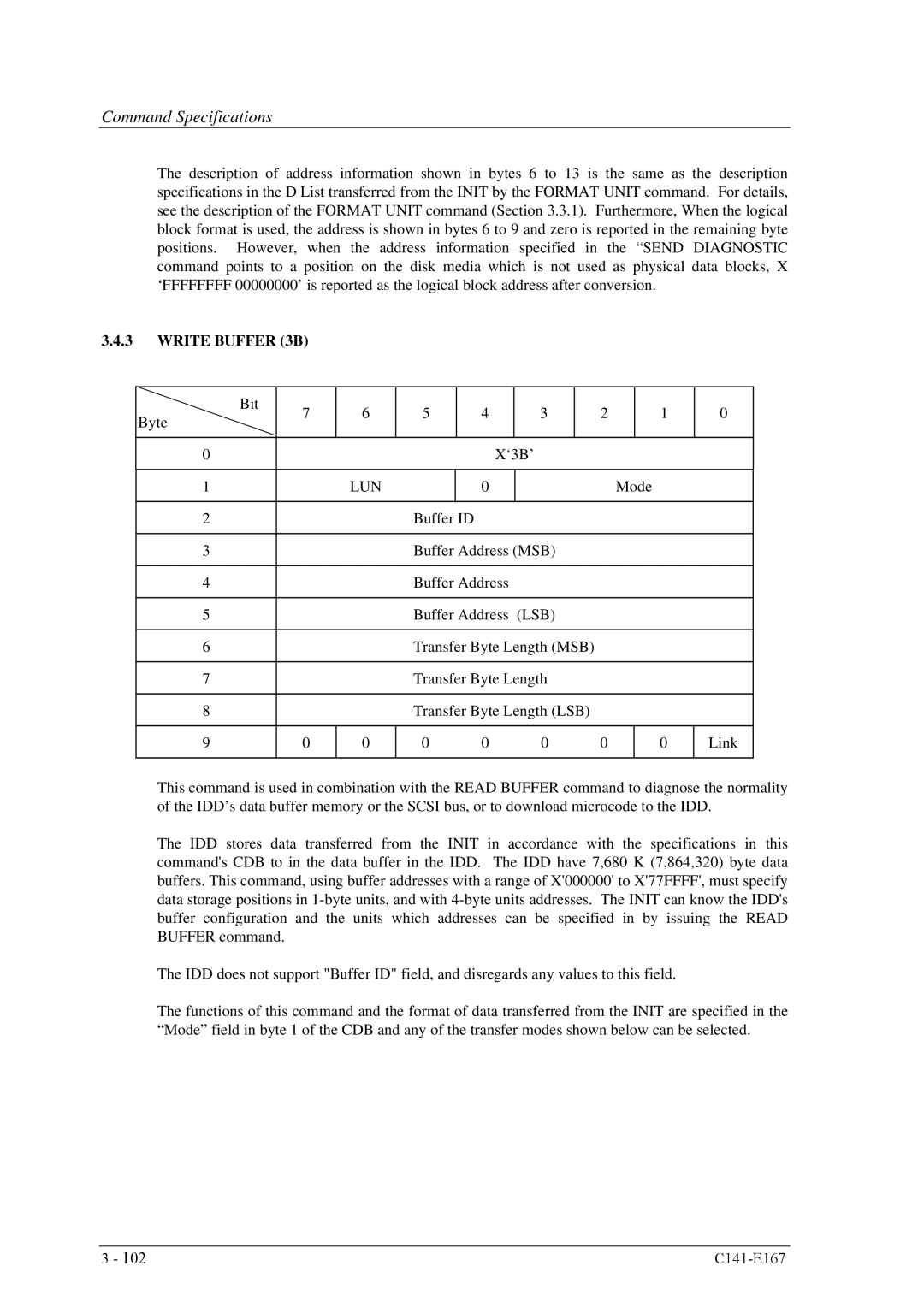 Fujitsu MAS3367, MAP3367, MAP3147, MAS3735, MAP3735 specifications Write Buffer 3B, Lun 