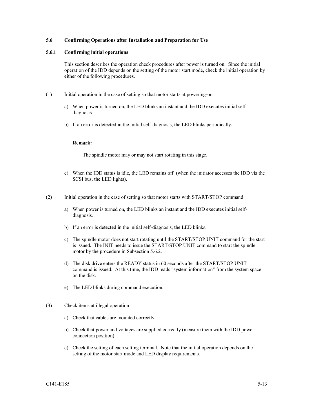 Fujitsu MAS3367NC/NP, MAS3184NC/NP, MAS3735NC/NP manual Remark 