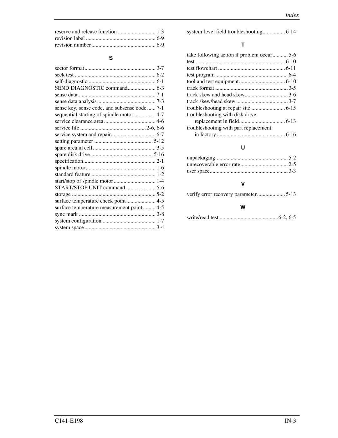 Fujitsu MAS3735FC, MAS3367FC manual C141-E198 IN-3 