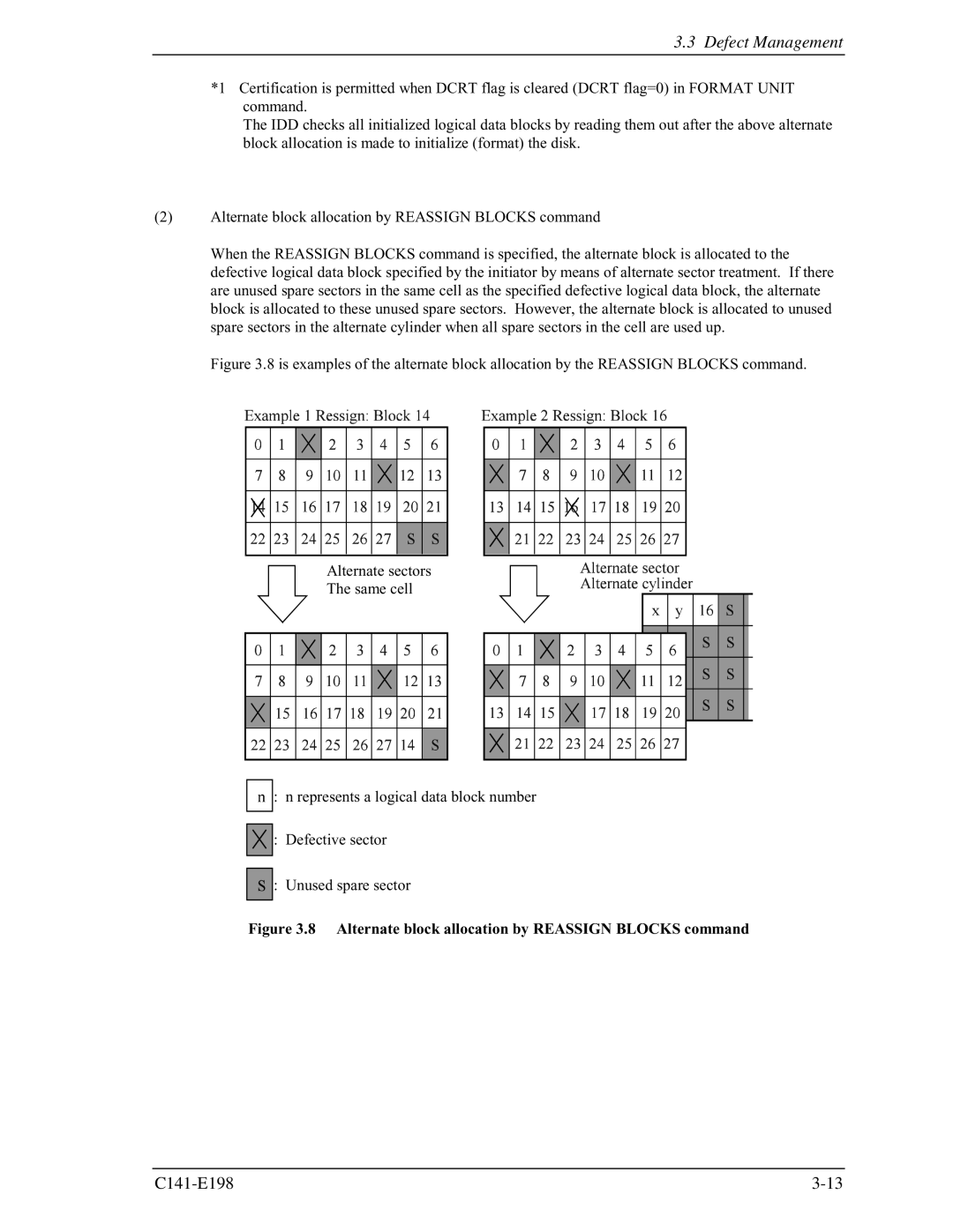 Fujitsu MAS3735FC, MAS3367FC manual Alternate block allocation by Reassign Blocks command 