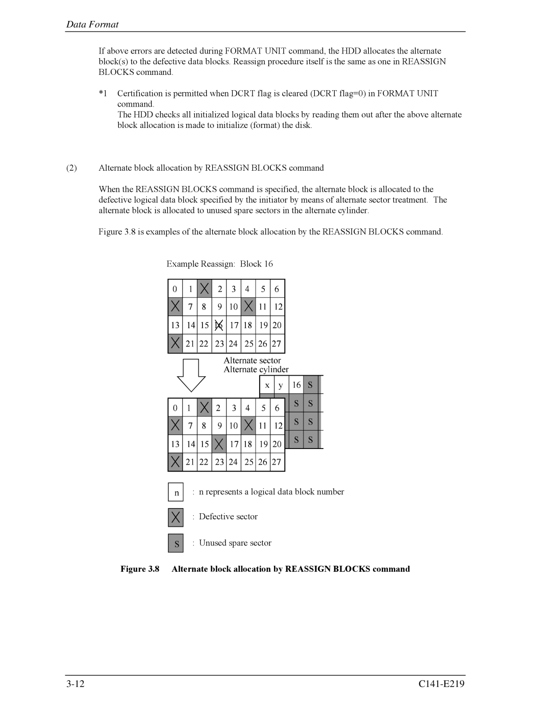 Fujitsu MAV2073RC, MAV2036RC manual Alternate block allocation by Reassign Blocks command 