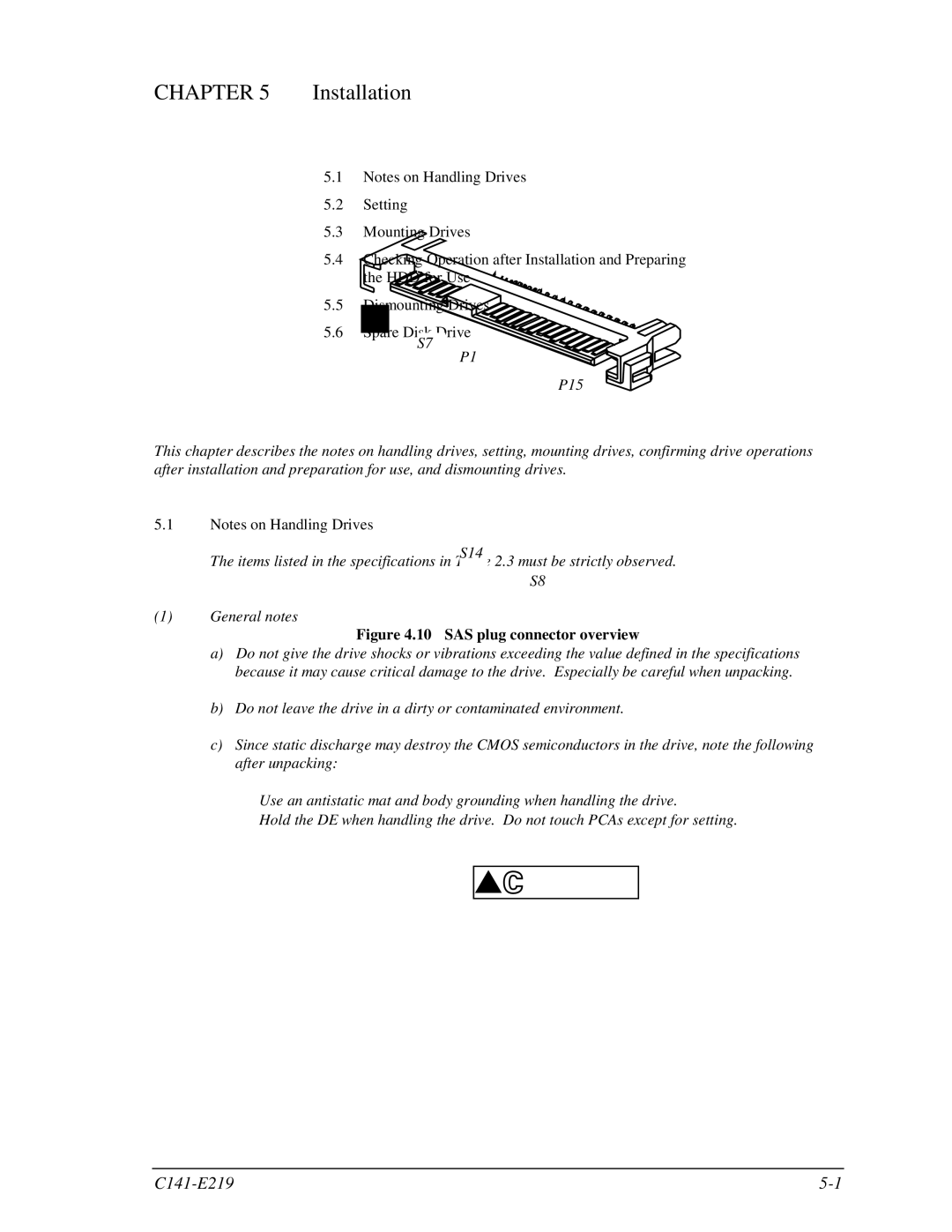 Fujitsu MAV2036RC, MAV2073RC manual Installation 