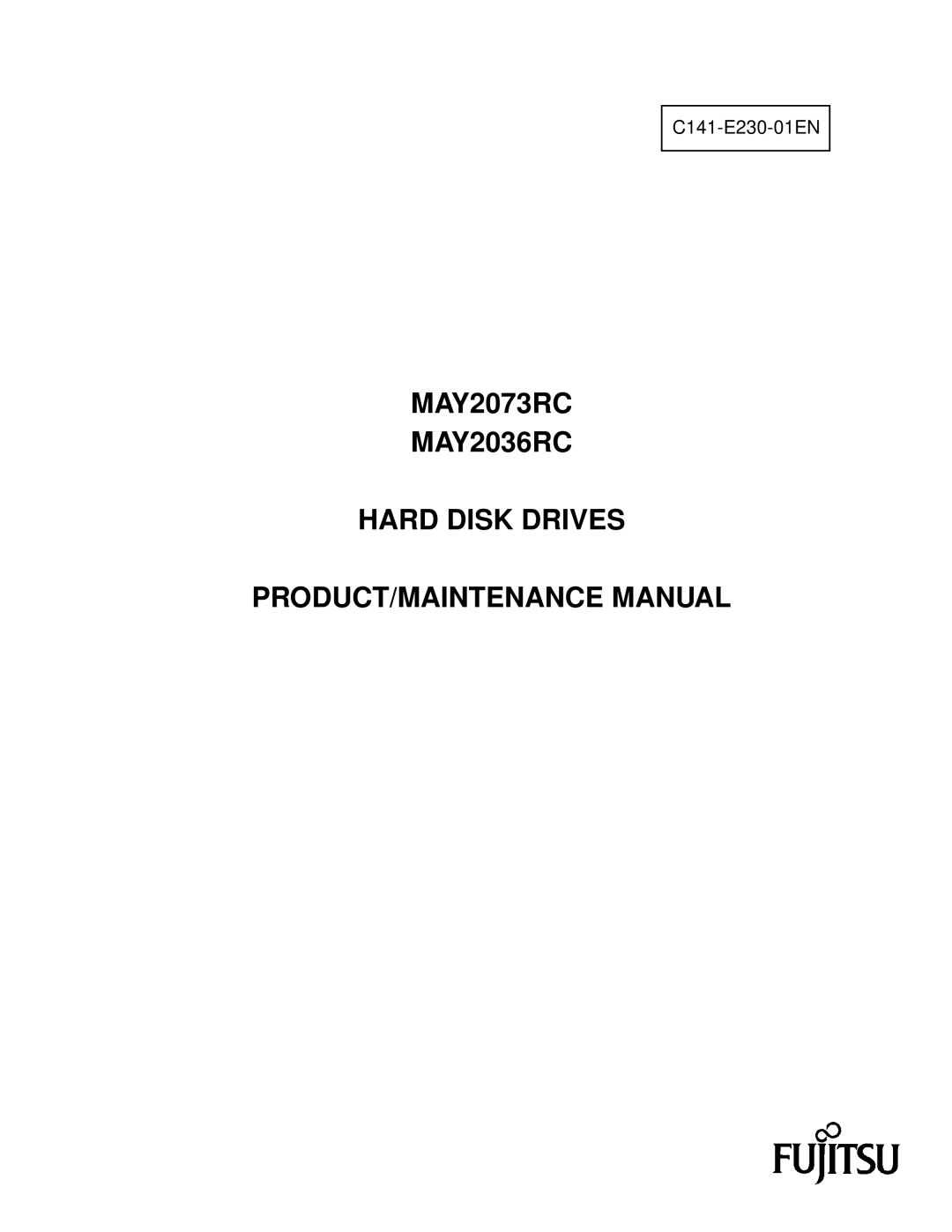 Fujitsu MAY2036RC, MAY2073RC manual C141-E230-01EN 