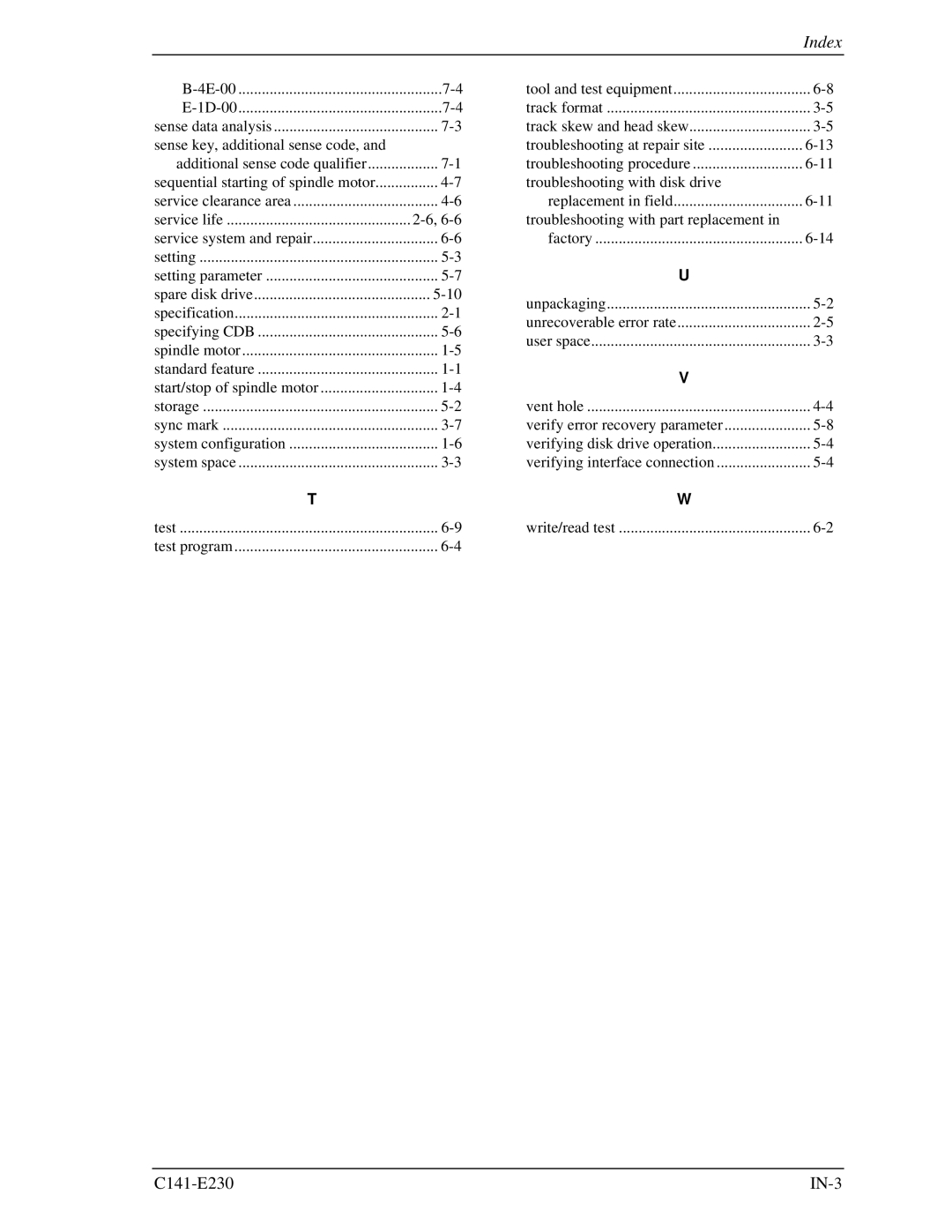 Fujitsu MAY2036RC, MAY2073RC manual C141-E230 IN-3 