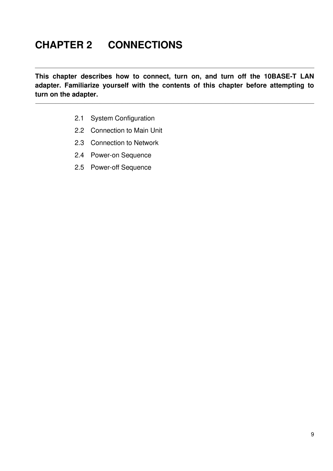 Fujitsu MB2142-02 user manual Connections 