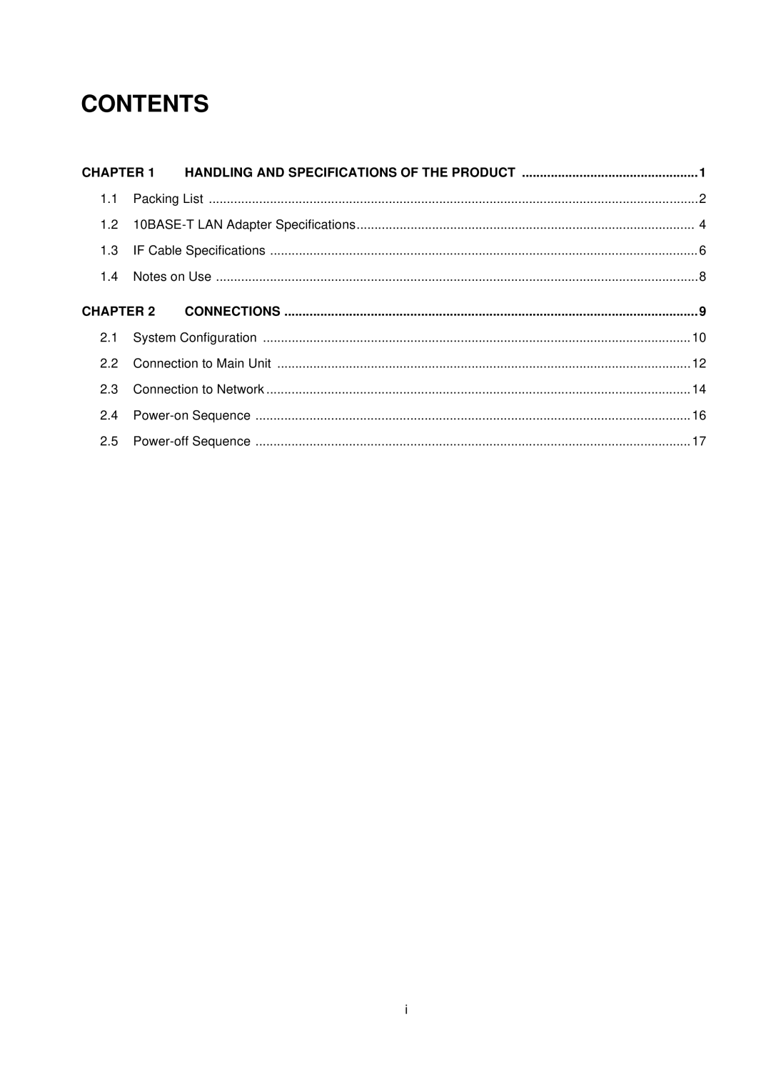 Fujitsu MB2142-02 user manual Contents 