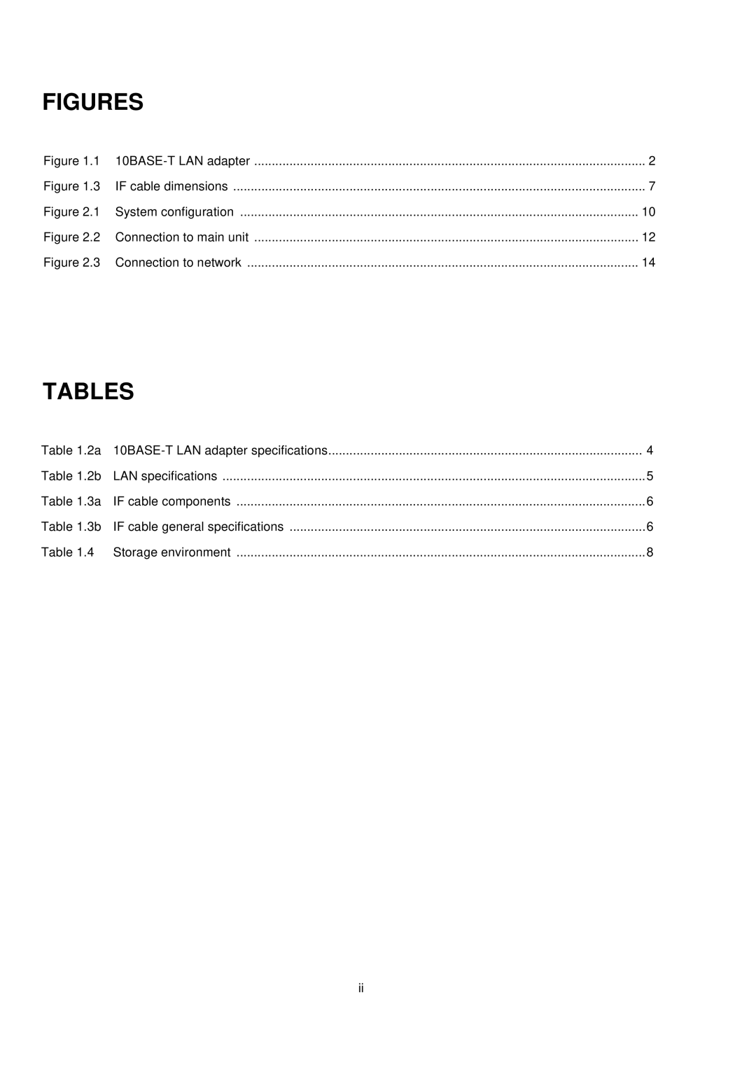 Fujitsu MB2142-02 user manual Figures, Tables 