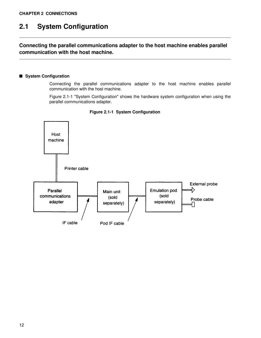 Fujitsu MB2142-03 manual System Configuration, CONNECTlONS 