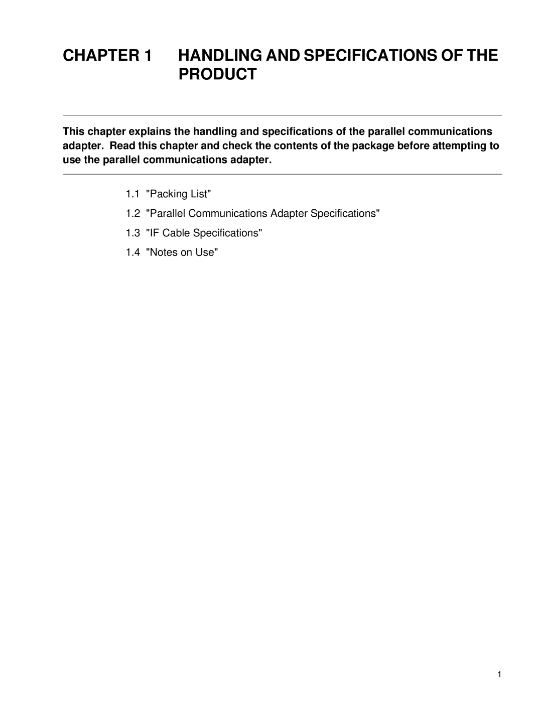 Fujitsu MB2142-03 manual Handling and Specifications of the Product 