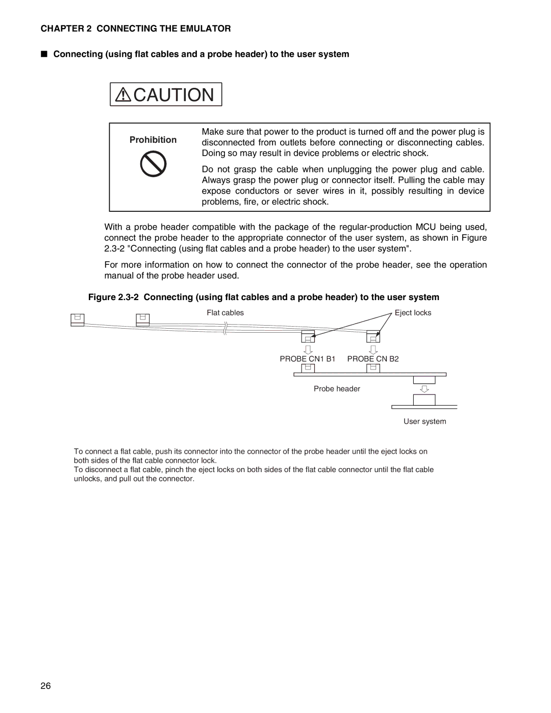 Fujitsu MB2147-01 manual Probe CN1 B1 Probe CN B2 