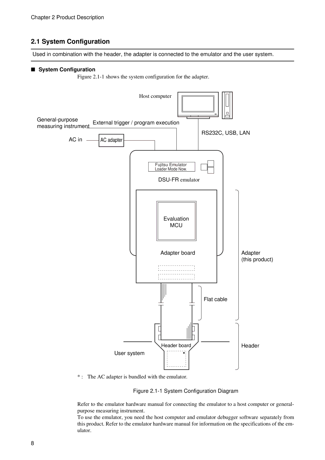 Fujitsu MB2198-130 operation manual System Configuration 