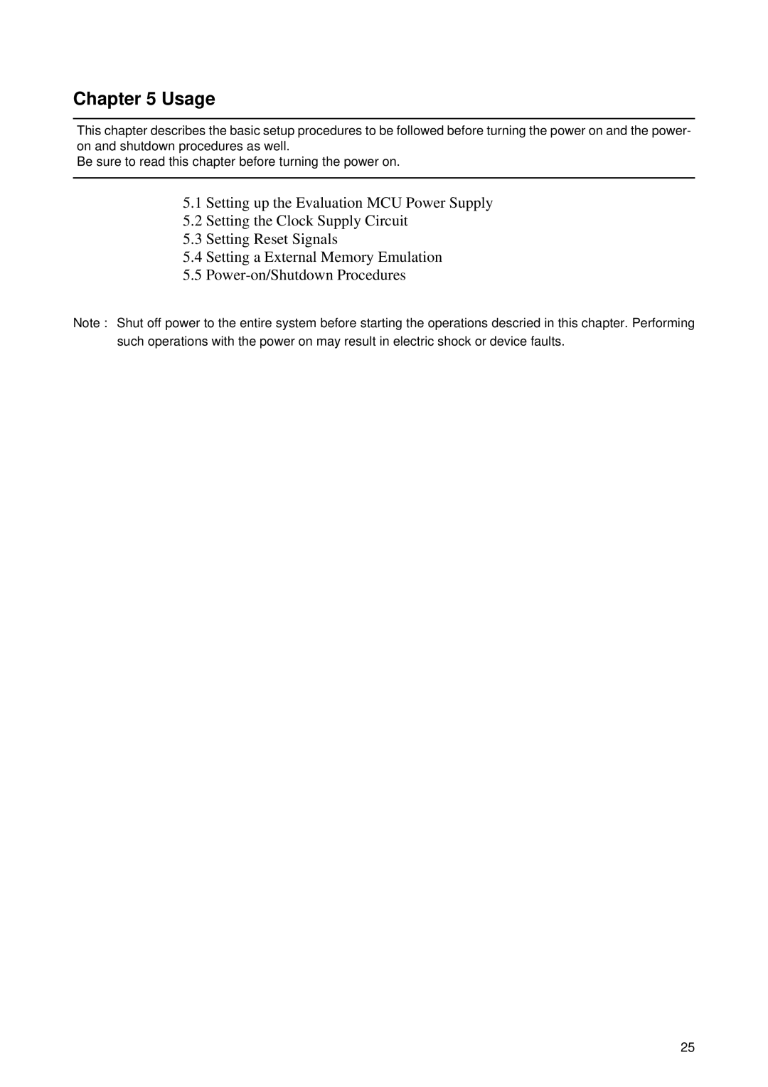 Fujitsu MB2198-130 operation manual Usage 