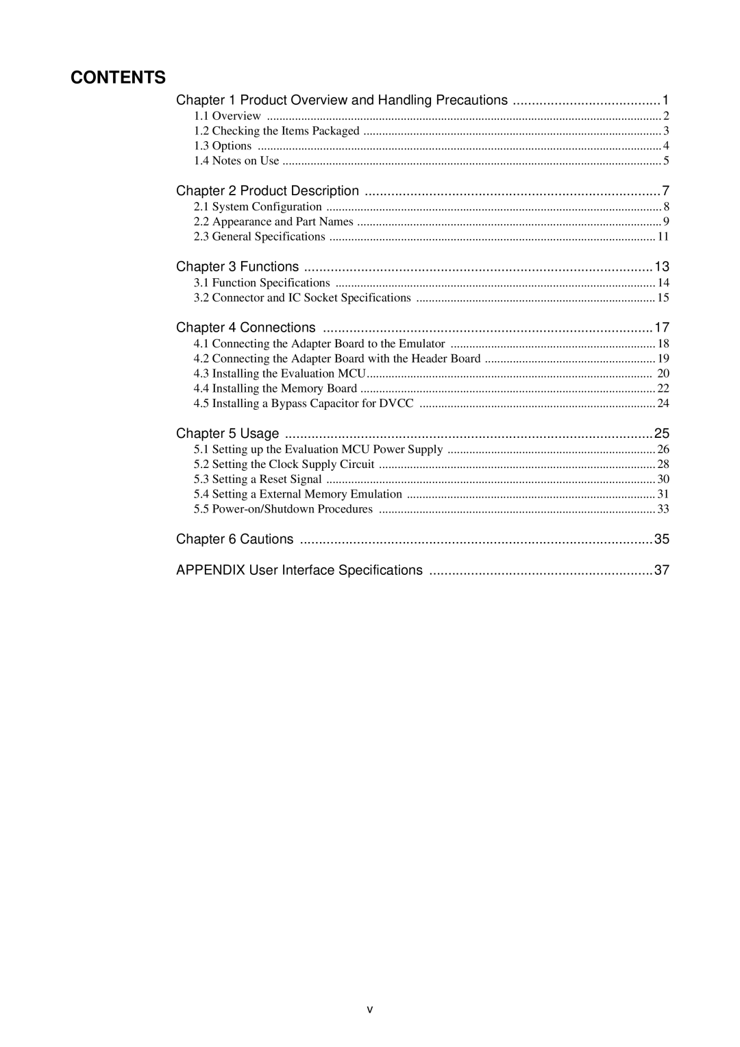 Fujitsu MB2198-130 operation manual Contents 