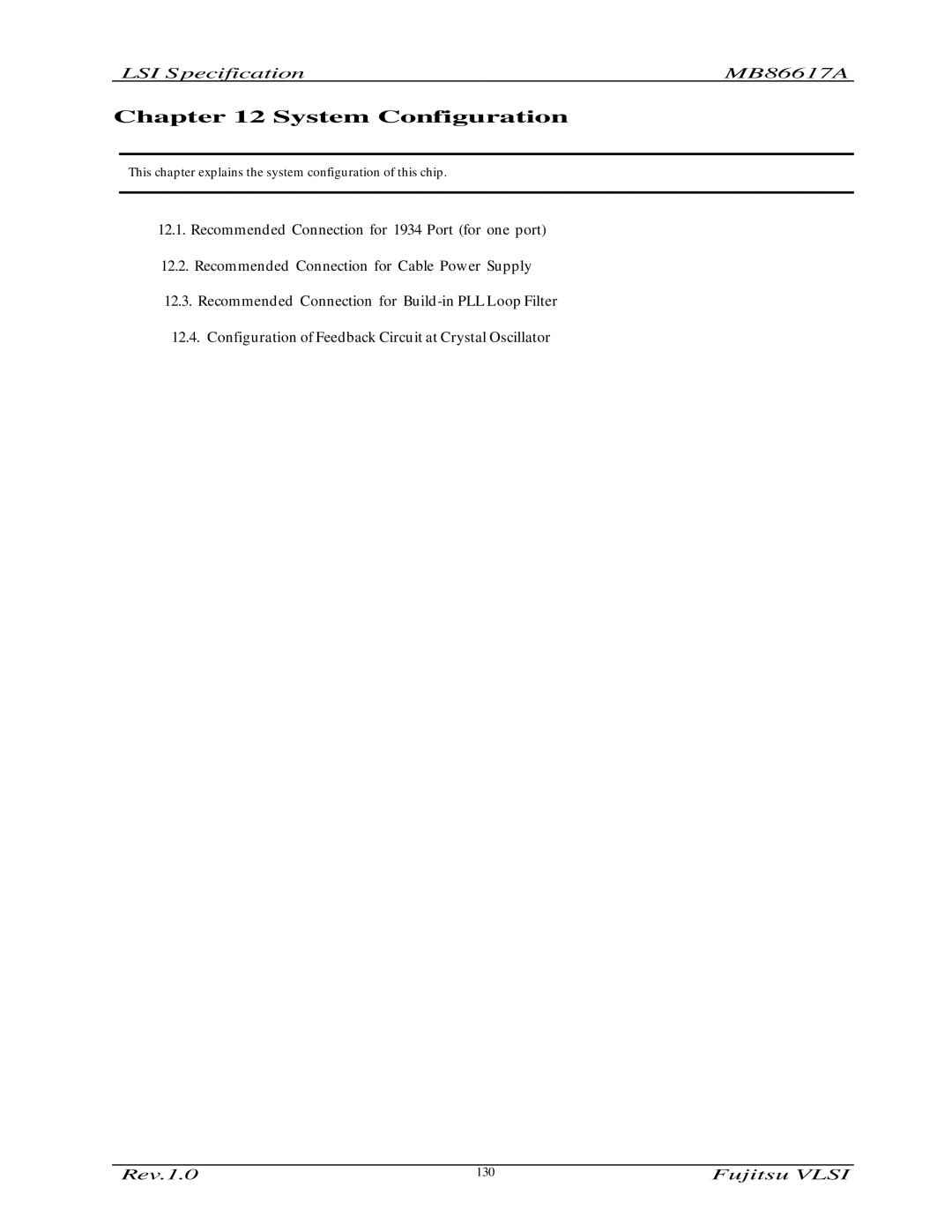 Fujitsu MB86617A manual System Configuration 