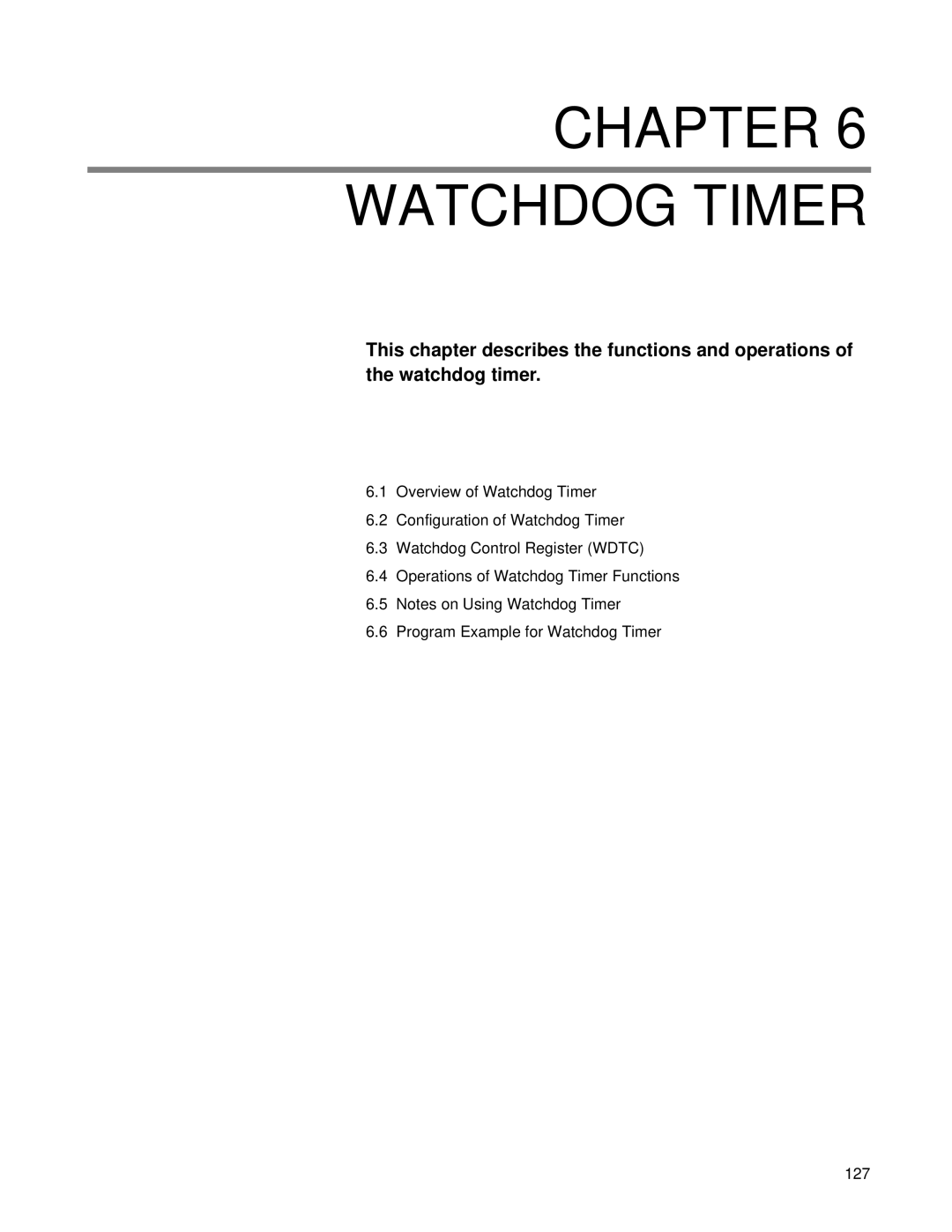 Fujitsu F202RA, MB89202 manual Chapter Watchdog Timer 