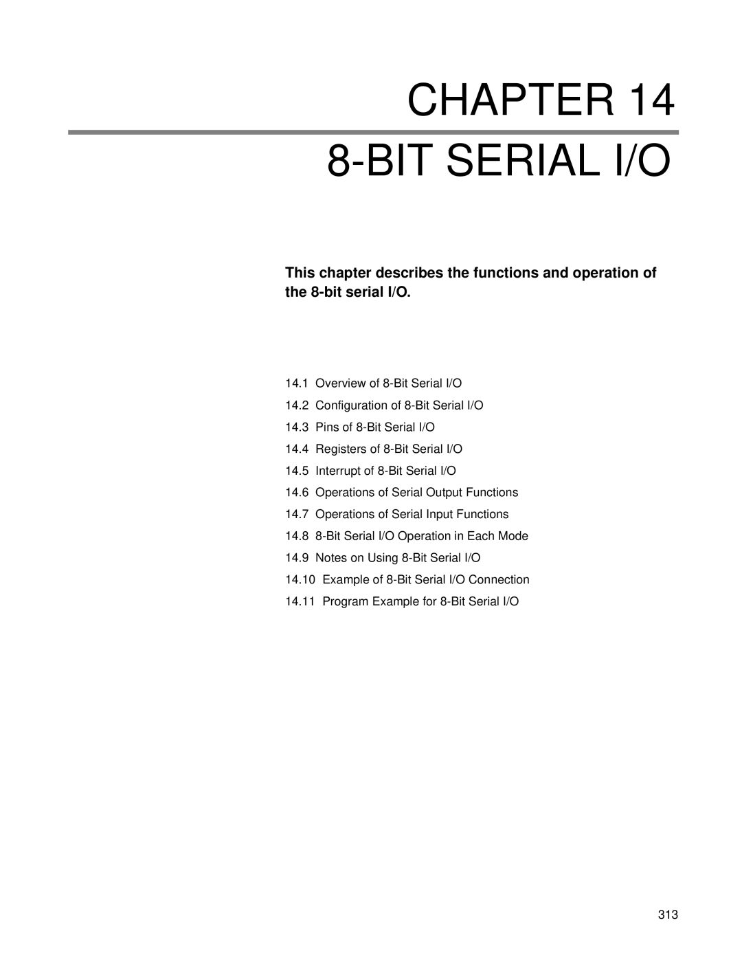 Fujitsu F202RA, MB89202 manual Chapter BIT Serial I/O 