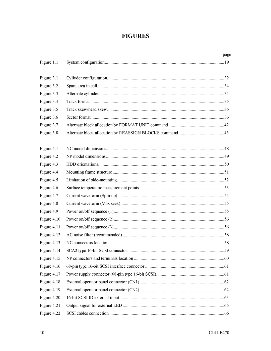 Fujitsu MBA3300NP, MBA3073NP, MBA3073NC, MBA3147NC, MBA3300NC, MBA3147NP manual Figures 